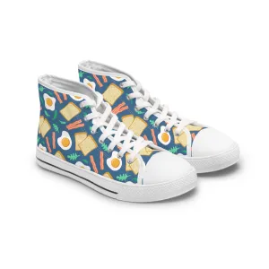 Toast and Eggs Women's High Top Sneakers