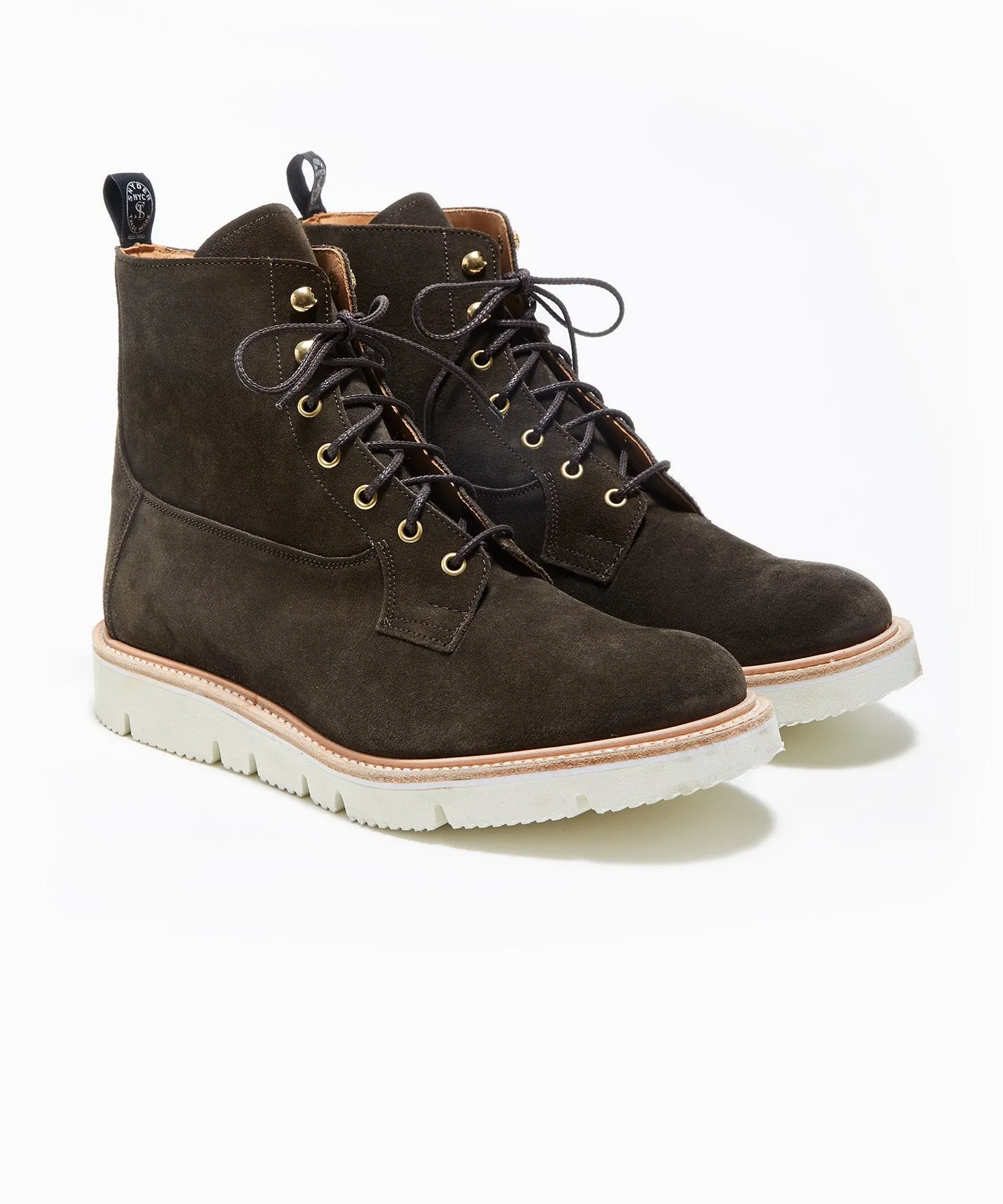 Todd Snyder x Tricker's Burford Boot in Earth Repello Suede