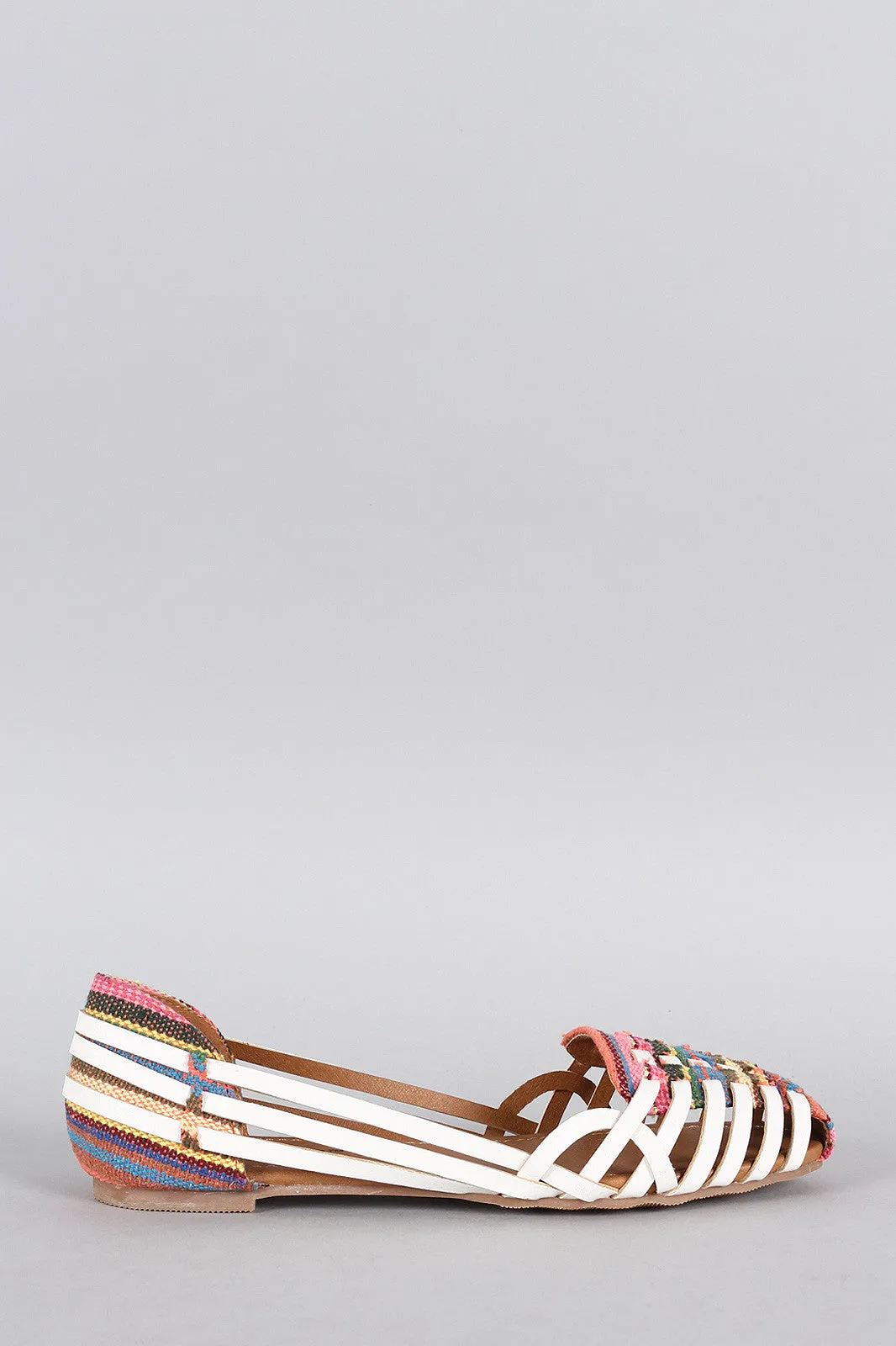 Tribal Strappy Slip On Flat