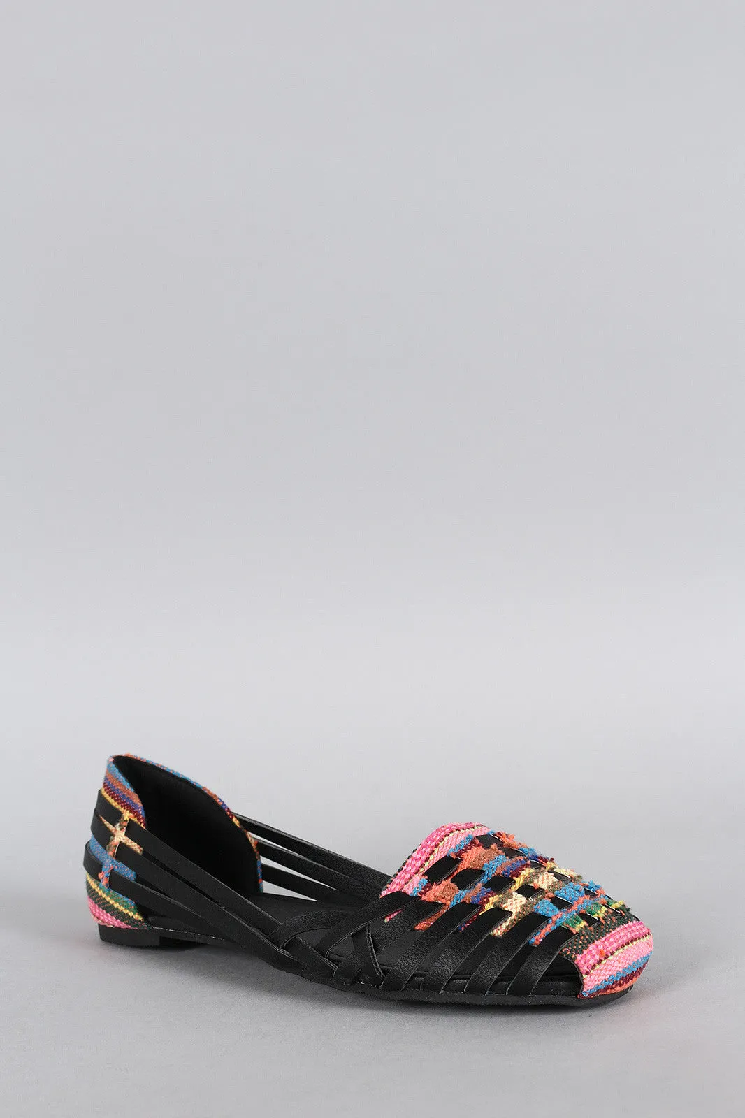 Tribal Strappy Slip On Flat