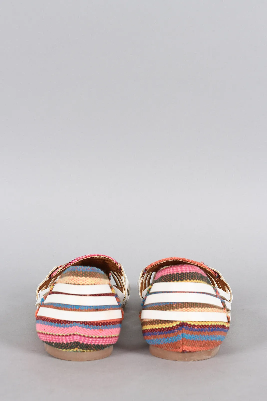 Tribal Strappy Slip On Flat