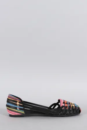 Tribal Strappy Slip On Flat