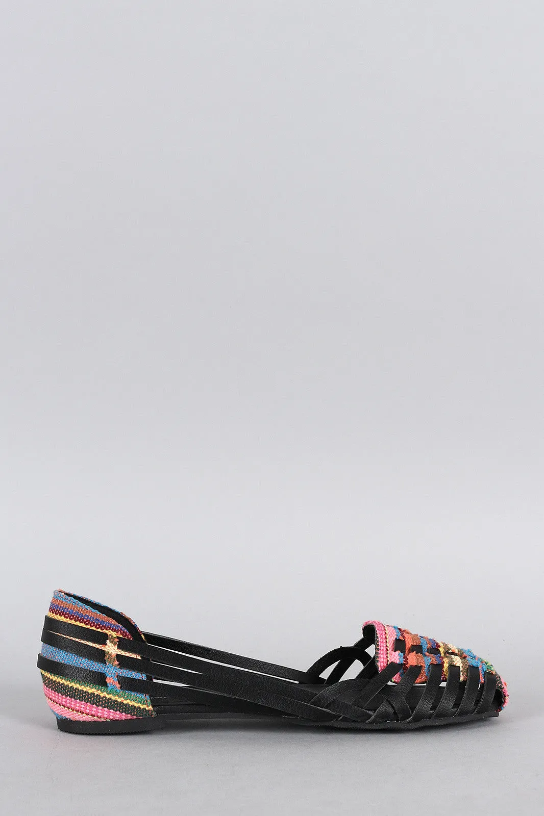 Tribal Strappy Slip On Flat