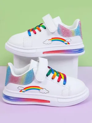 Unicorn Rainbow Velcro Sneakers by Liv and Mia