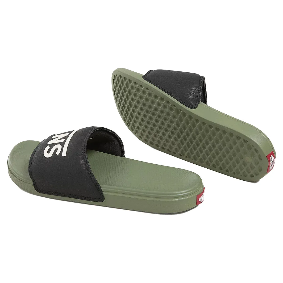 Vans La Costa Slide-On Shoes - Black/Olive