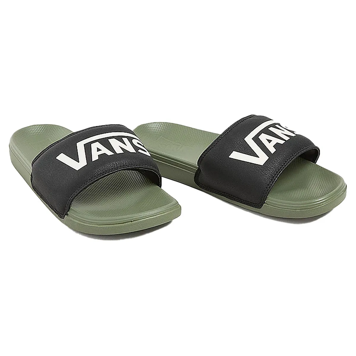 Vans La Costa Slide-On Shoes - Black/Olive