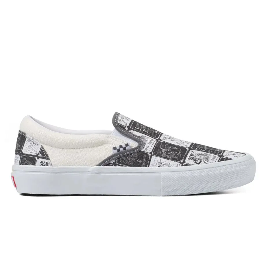 VANS SKATE ERA DANIEL JOHNSTON RAVEN SLIP-ON