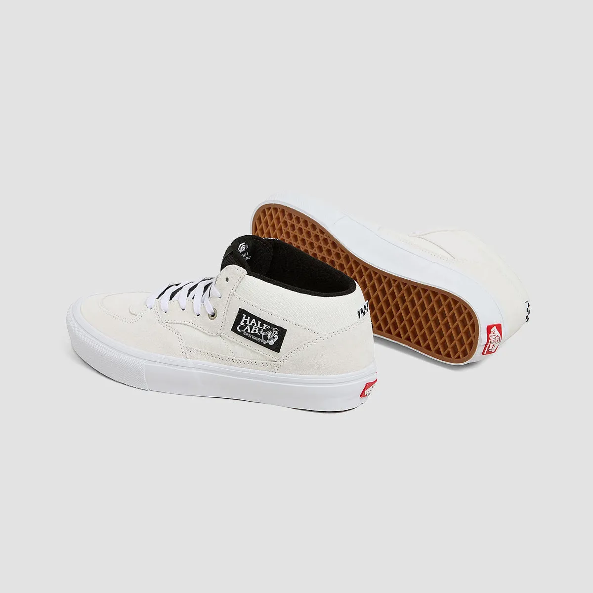 Vans Skate Half Cab Mid Top Shoes - Blanc De Blanc