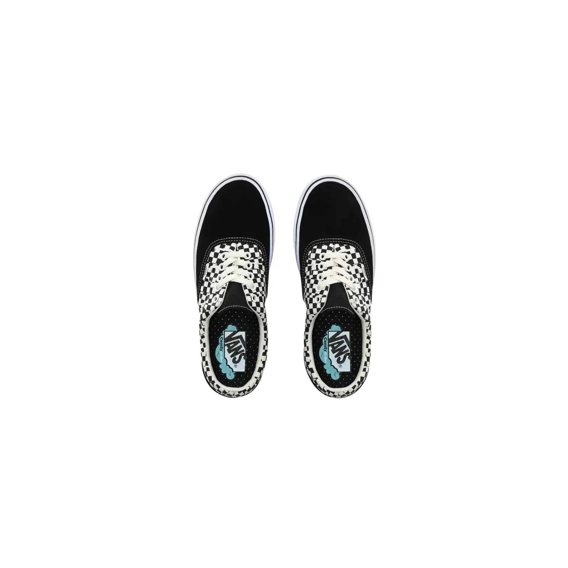 Vans Unisex Tear Check Comfycush Era Shoes - Black / True White