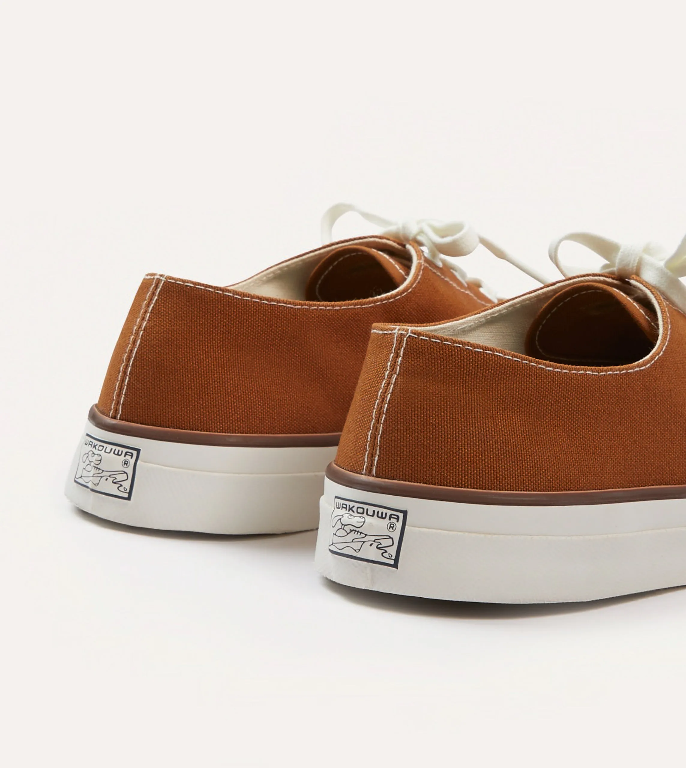 Wakouwa by Anatomica Brown Cotton Canvas Oxford Trainers