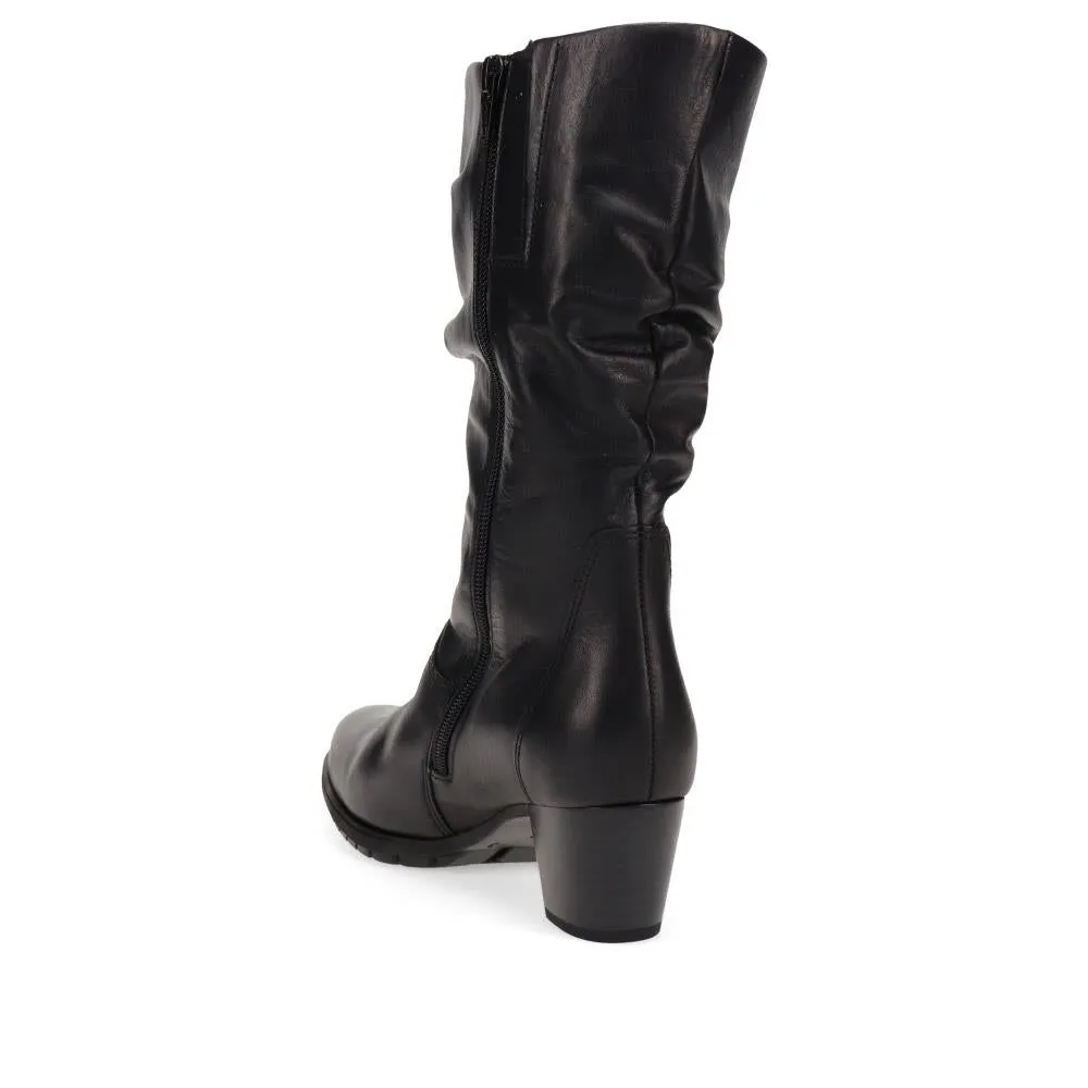 Warm-Lined Leather Long Boots - GAB40514 / 325 888