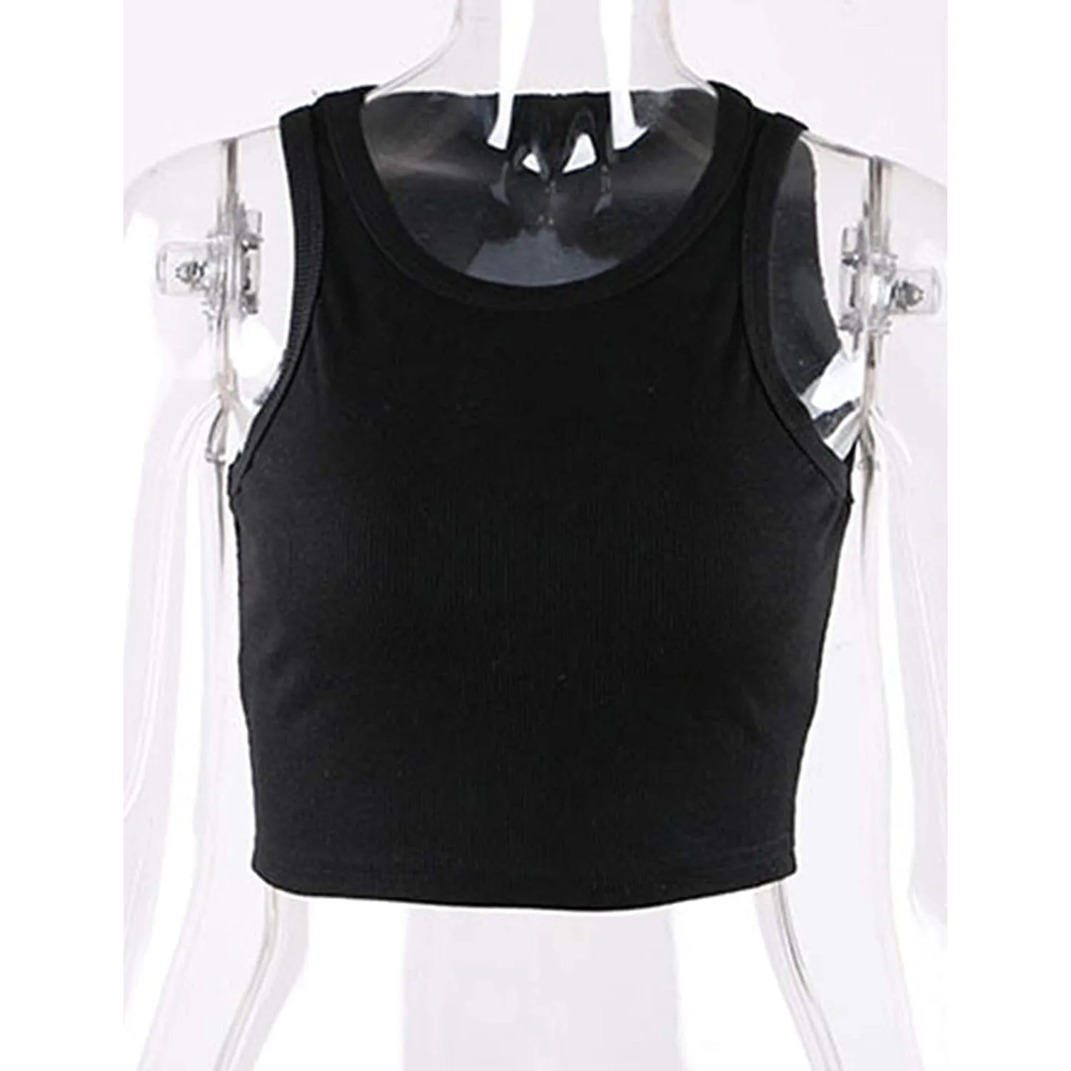 Womens Basic Sleeveless Tank Top