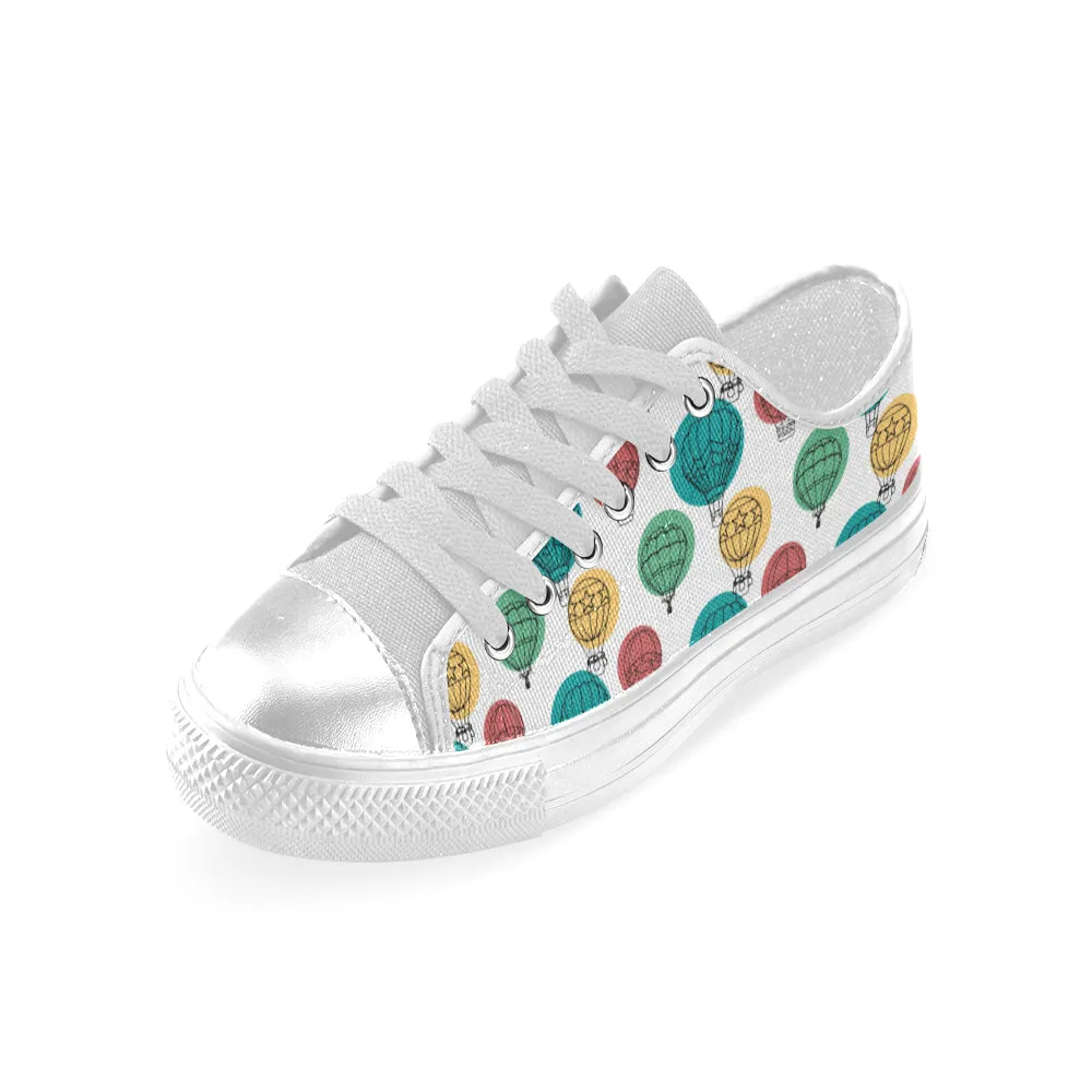 Women's Big Size Casual Hot air Balloon Print Low Top Canvas Shoes