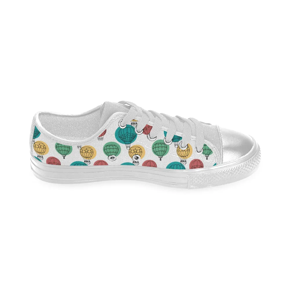 Women's Big Size Casual Hot air Balloon Print Low Top Canvas Shoes