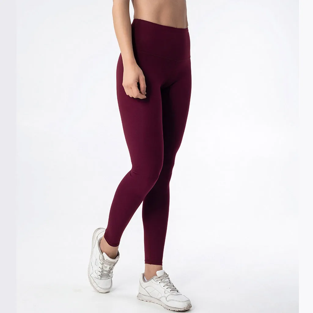 Women's high waist yoga tights outdoor fitness running pants