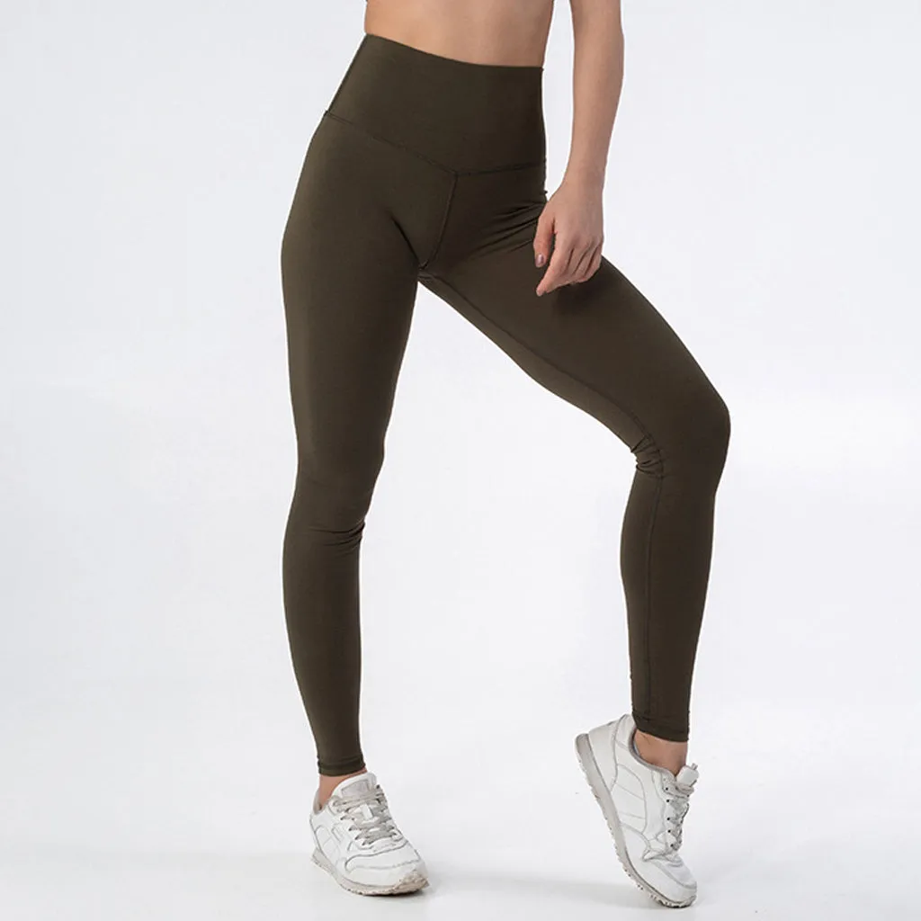 Women's high waist yoga tights outdoor fitness running pants