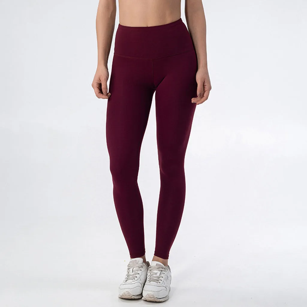 Women's high waist yoga tights outdoor fitness running pants