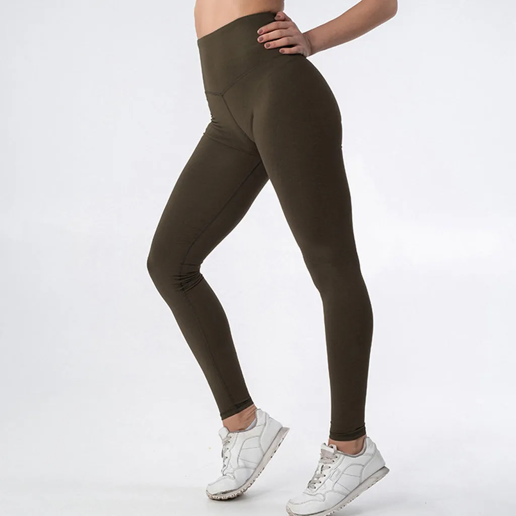 Women's high waist yoga tights outdoor fitness running pants