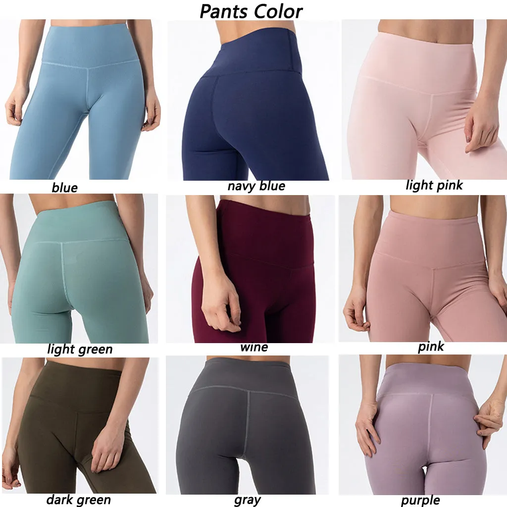 Women's high waist yoga tights outdoor fitness running pants