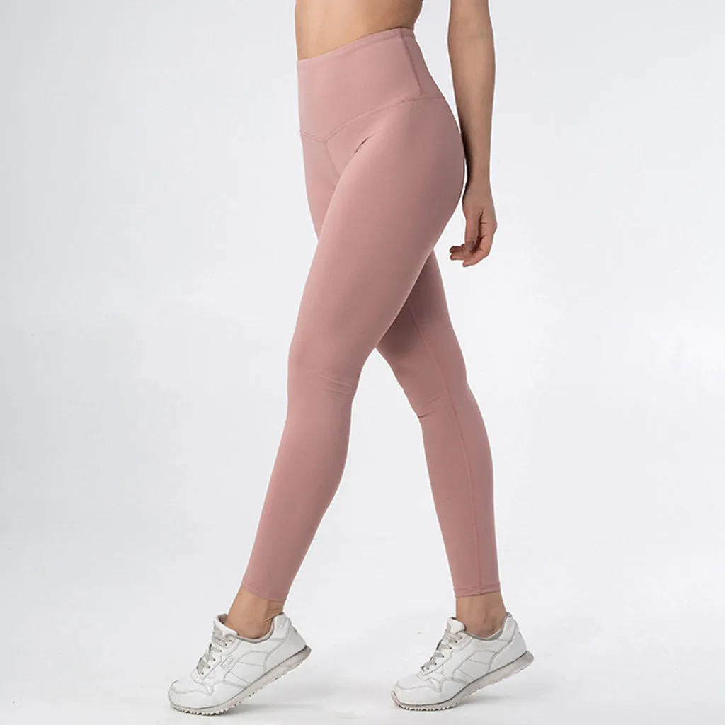 Women's high waist yoga tights outdoor fitness running pants