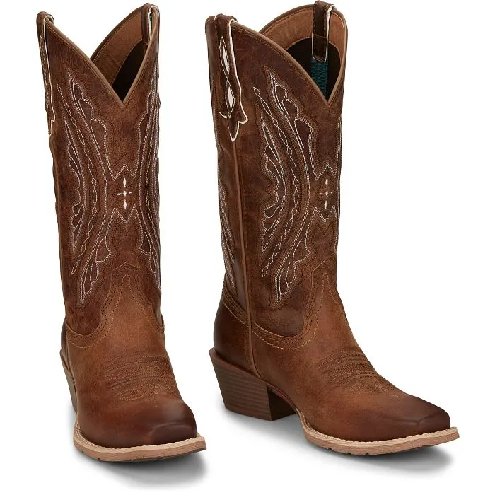 Women's Justin Rein Waxy Tan Water Buffalo 12" Top - L2962