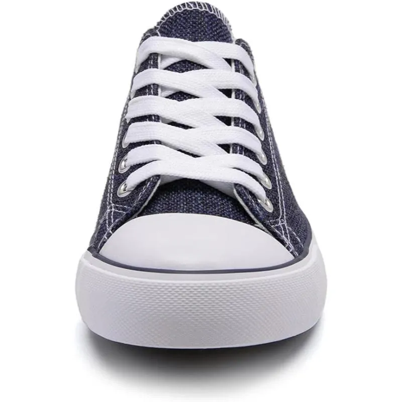 Women's Mono Canvas Lace-Up Sneakers