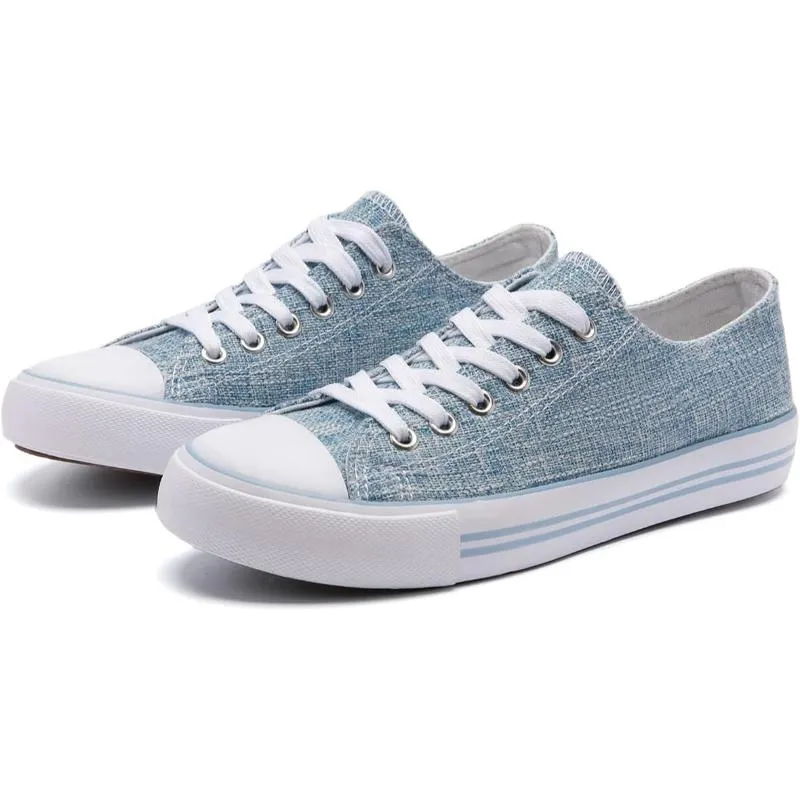 Women's Mono Canvas Lace-Up Sneakers