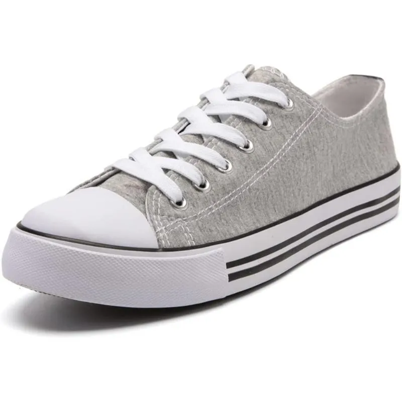 Women's Mono Canvas Lace-Up Sneakers