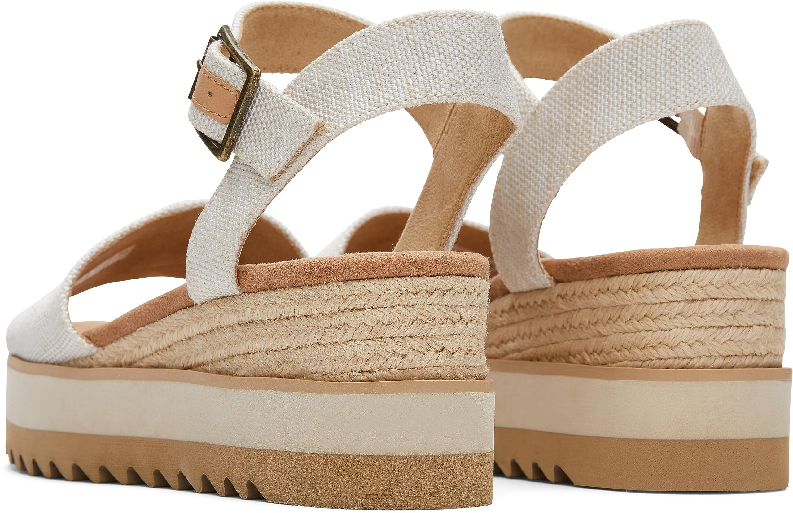 Women's Shoes TOMS DIANA Platform Wedge Sandals 10017908 NATURAL